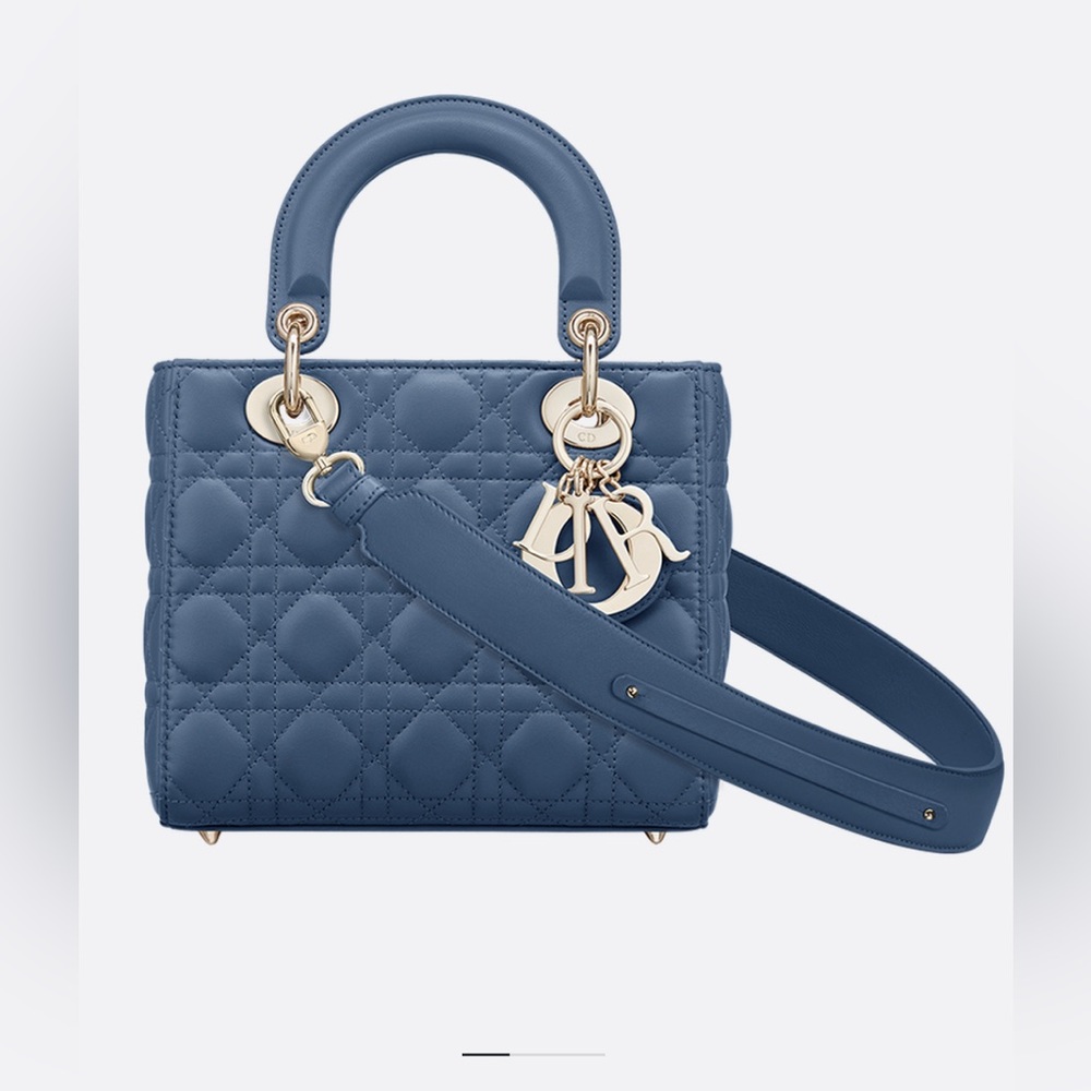 Lady Dior Small Blue bag authentic brand new